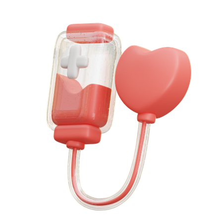 Health Blood Donation  3D Icon