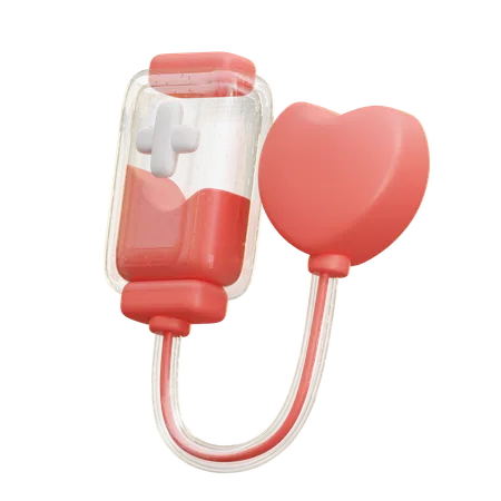 Health Blood Donation  3D Icon