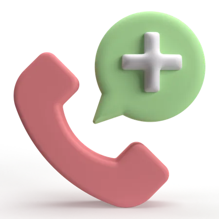 Health Call  3D Icon