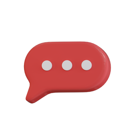 건강 채팅  3D Icon