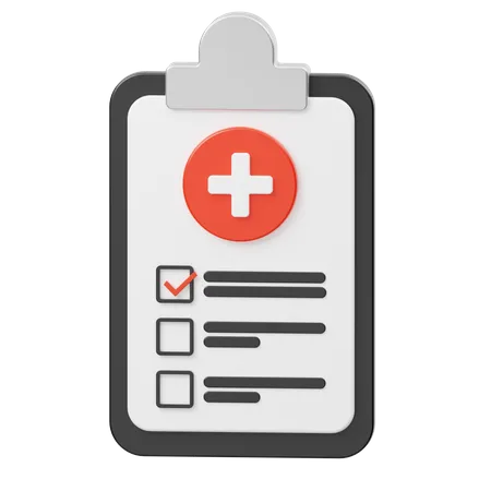 Health Check  3D Icon