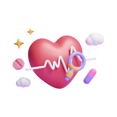 Health Check Up  3D Icon
