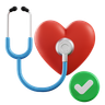 3d medical checkup logo