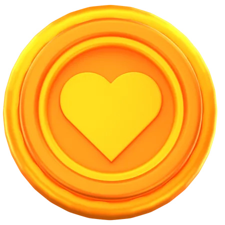 Health coin  3D Icon