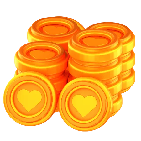 Health coins  3D Icon