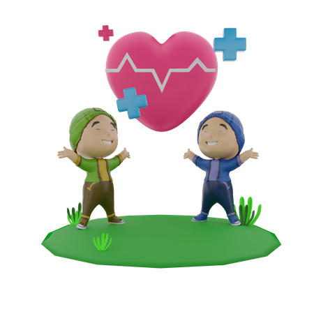 Health Day  3D Illustration