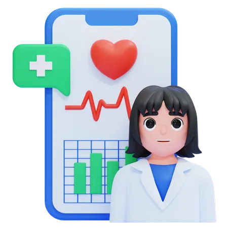 Health Graph  3D Icon