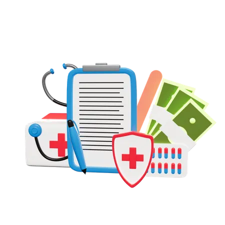 Health Insurance  3D Illustration