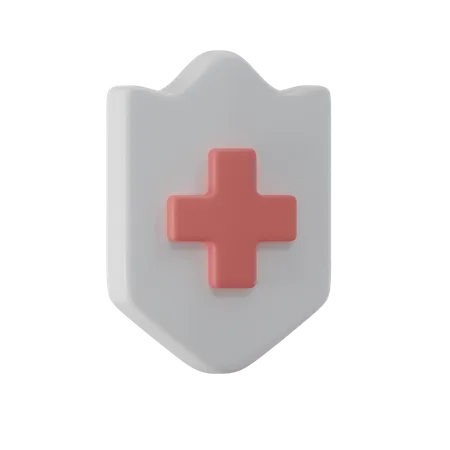 Medical Protection Shield 3 D Rendered Safety And Security For Healthcare 3D Icon