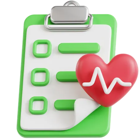 Health List  3D Icon