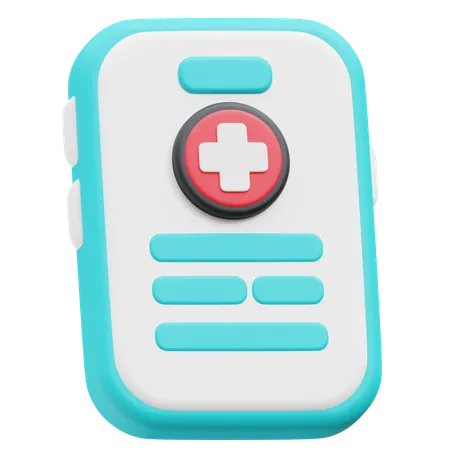Health Phone  3D Icon