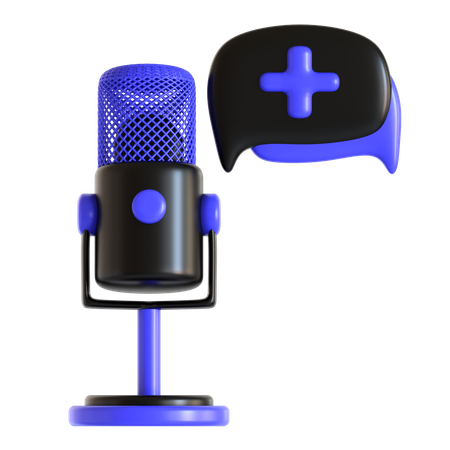 Health Podcast  3D Icon