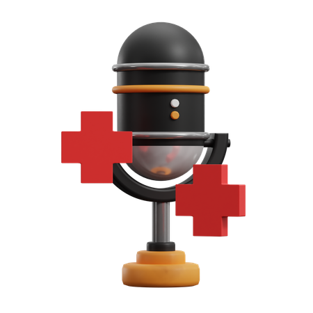 Health Podcast  3D Icon