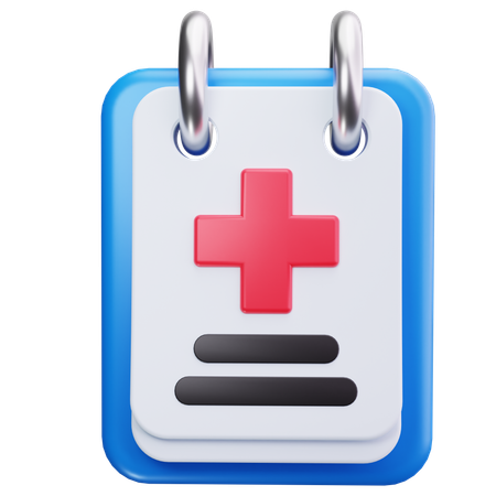 Health Record  3D Icon