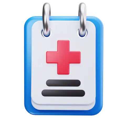 Health Record  3D Icon