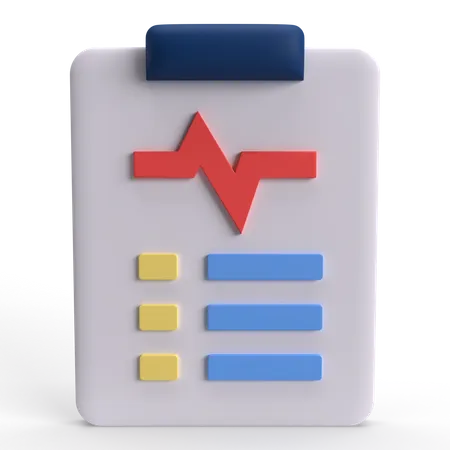 Health Report  3D Icon