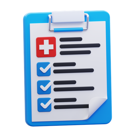 Health report  3D Icon