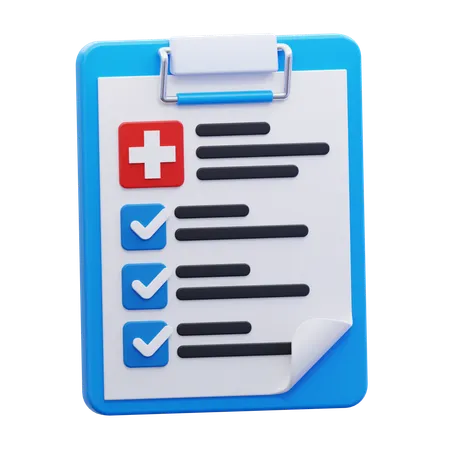 Health report  3D Icon