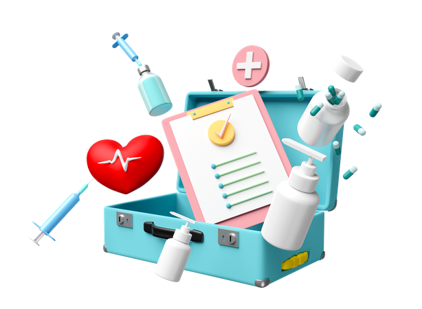 Health Report  3D Icon