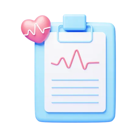 Health Report  3D Icon