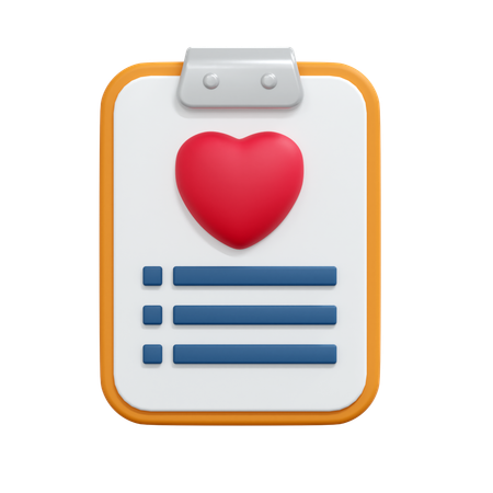 Health Report  3D Icon