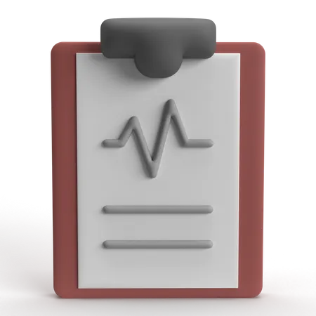 Health Report  3D Icon