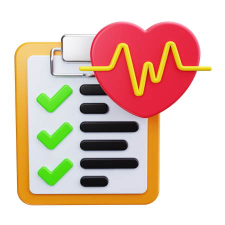 Health Report  3D Icon