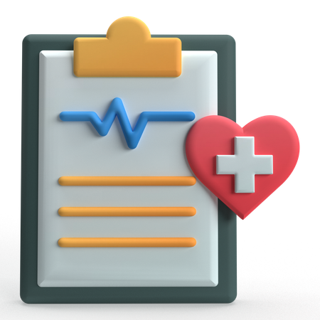 Health Report  3D Icon