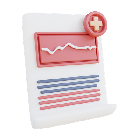 Health Report 3D Icon