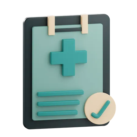 3 D Render Health Checkup Illustration 3D Icon