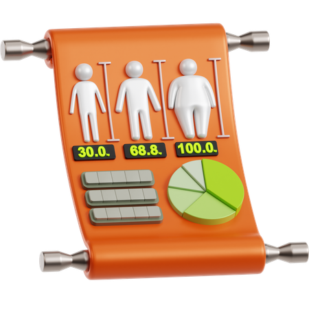 Health Report Sheet  3D Icon