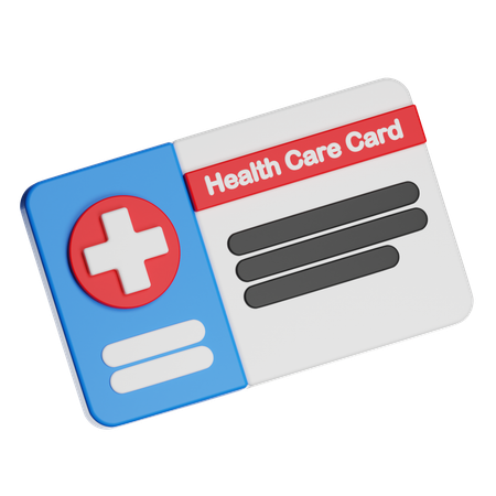 Healthcare card  3D Icon