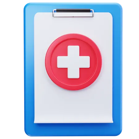 Healthcare Clipboard  3D Icon