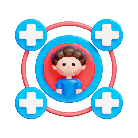 ヘルスケアコーディネーション  3D Icon