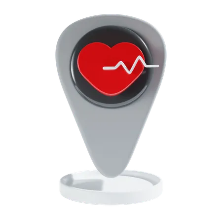 Healthcare Location  3D Icon