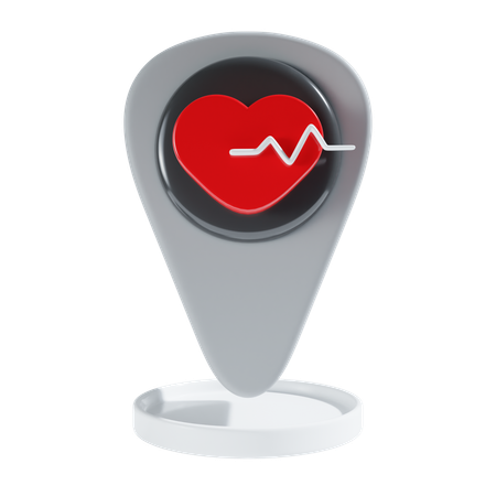 Healthcare Location  3D Icon