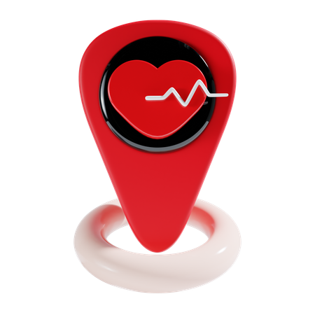 Healthcare Location  3D Icon