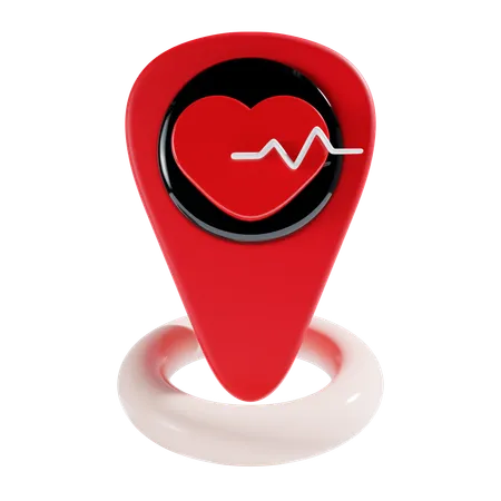 Healthcare Location  3D Icon