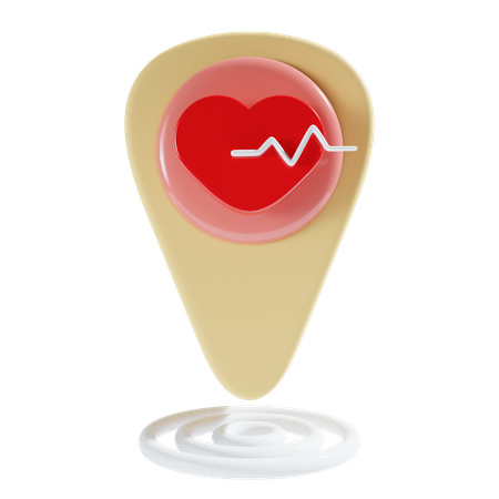 Healthcare Location  3D Icon