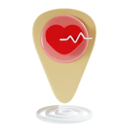 Healthcare Location  3D Icon