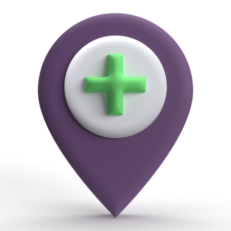Healthcare Location  3D Icon