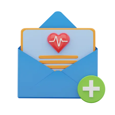 Healthcare Mail 3D Icon