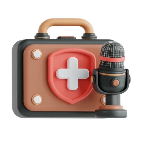 Healthcare Podcast 3D Icon