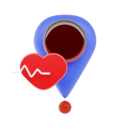 Healthcare Service Location  3D Icon