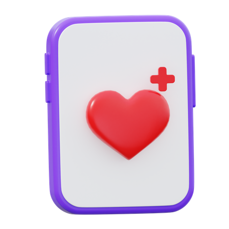 Healthy App  3D Icon