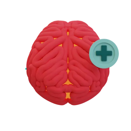 Healthy brain  3D Icon