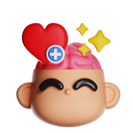 Healthy Brain Wellness  3D Icon