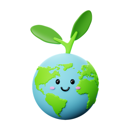 Healthy Earth  3D Icon