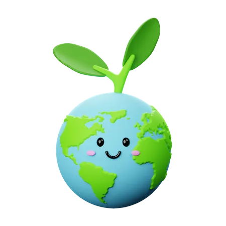 Healthy Earth  3D Icon