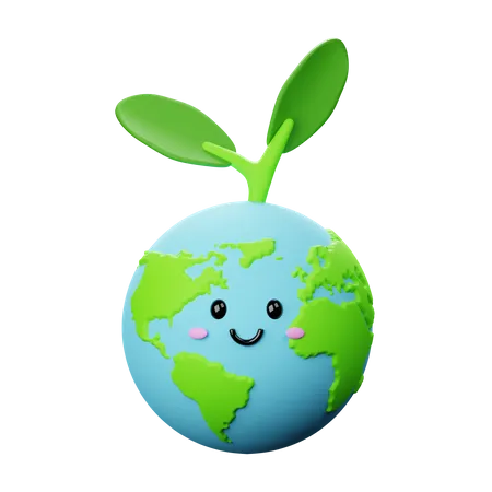Healthy Earth 3D Icon